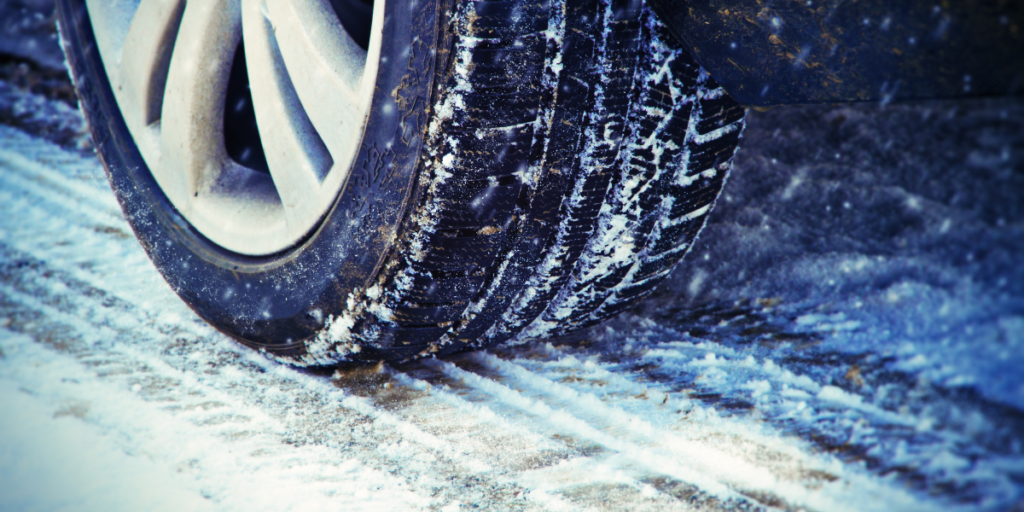 Car accident icy road